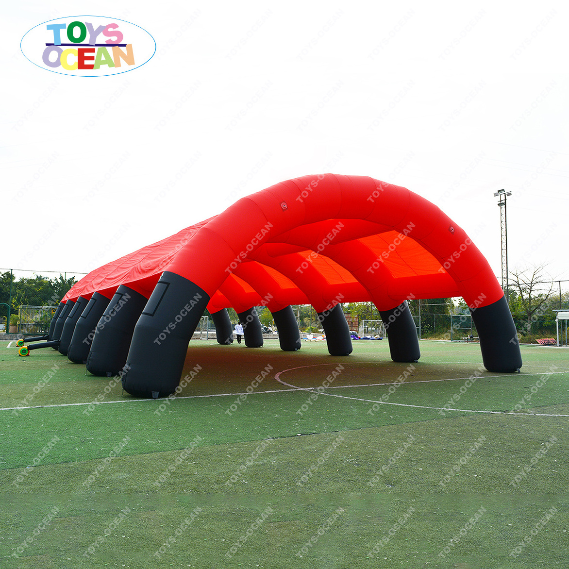 2023 new Outdoor large red inflatable activity tent Inflatable paintball arena sports tent