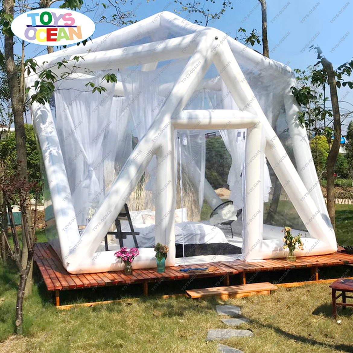 clear bubble house inflatable Jungle Lodge Ubud igloo bubble lodge PVC Camping hotel tent Inflatable Bubble tent