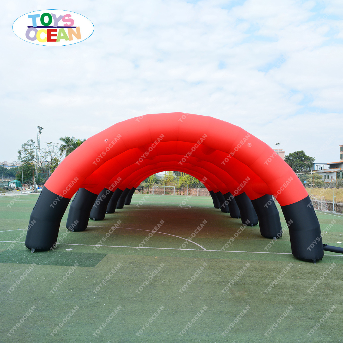 2023 new Outdoor large red inflatable activity tent Inflatable paintball arena sports tent