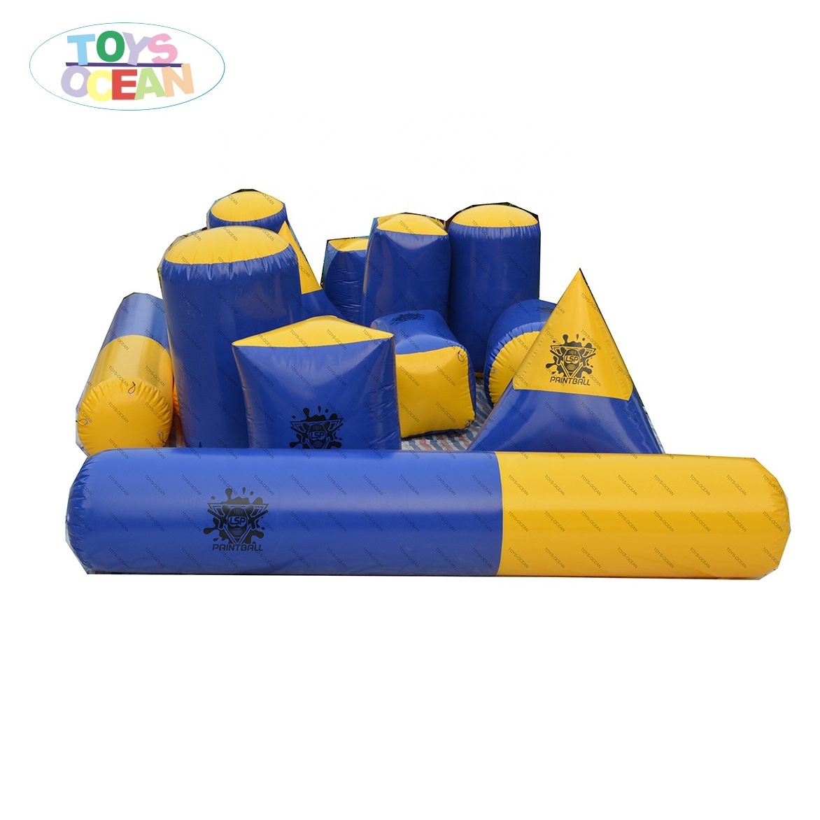 23pcs outdoor air sealed l inflatable paintball bunker x x for sport team training