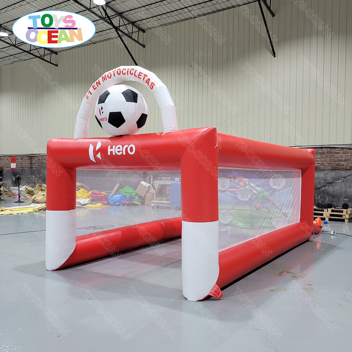 Outdoor Inflatable Sports Games Portable Kids Inflatable Football Soccer Goal