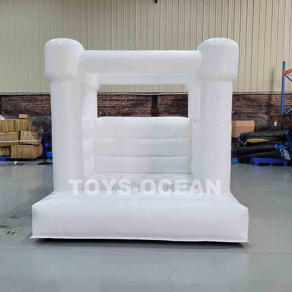 Rent soft play white bounce house inflatable castle inflatable bounce house for party PVC white bounce house with slide