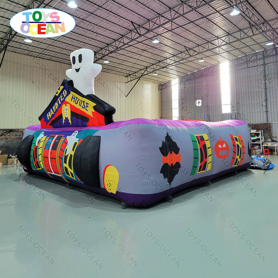 Customized Commercial Outdoor Halloween Game Inflatable Haunted House Spooky Maze for Sale