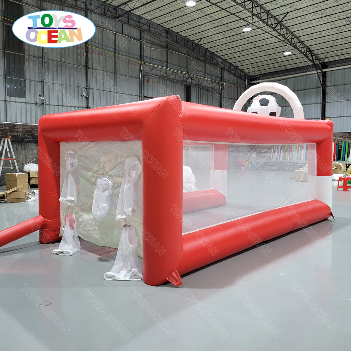 Outdoor Inflatable Sports Games Portable Kids Inflatable Football Soccer Goal