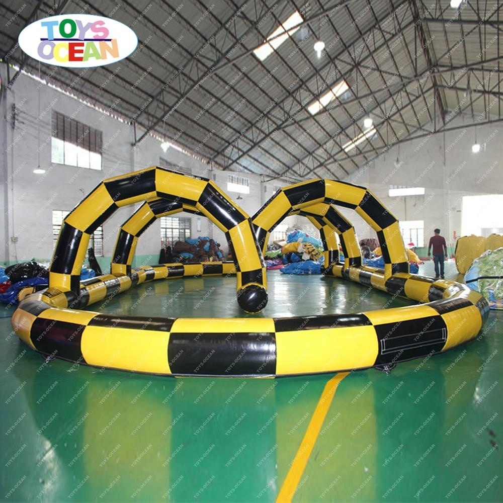 inflatable go karts racing track outdoor air race track