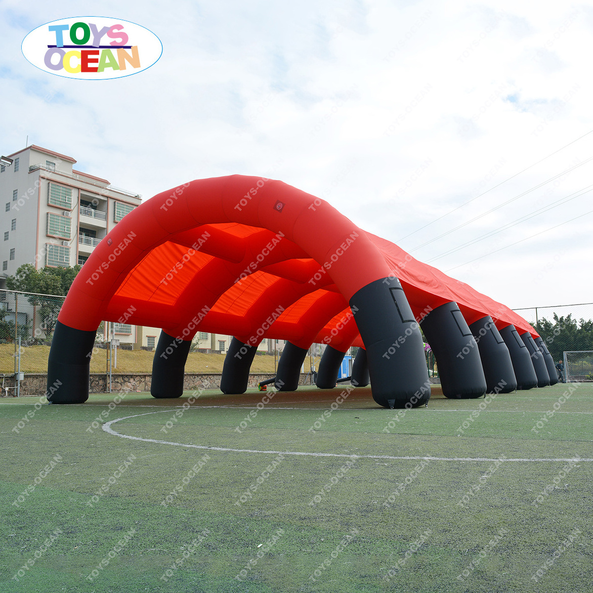 2023 new Outdoor large red inflatable activity tent Inflatable paintball arena sports tent