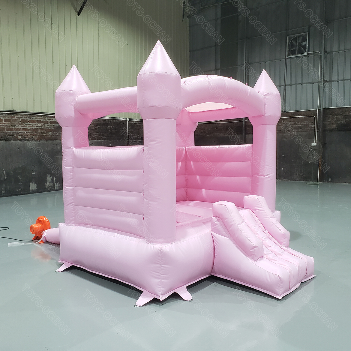 Rent soft play white bounce house inflatable castle inflatable bounce house for party PVC white bounce house with slide