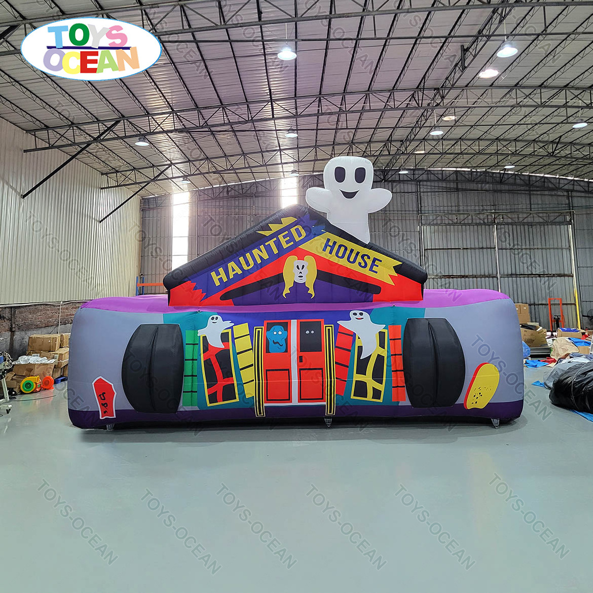 Customized Commercial Outdoor Halloween Game Inflatable Haunted House Spooky Maze for Sale