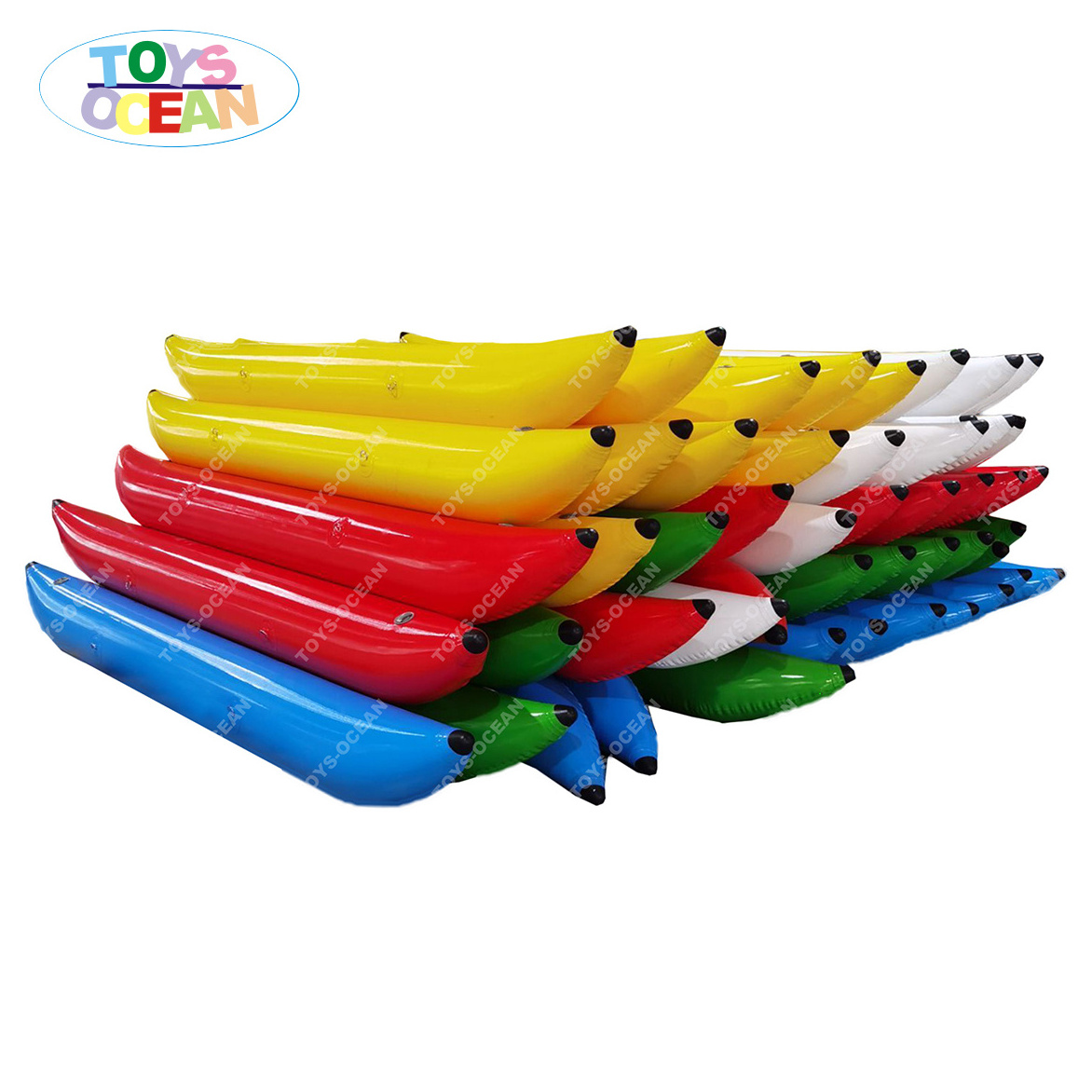 Custom PVC Inflatable Banana Pontoons Tubes Buoy for Pedal Fishing Boats