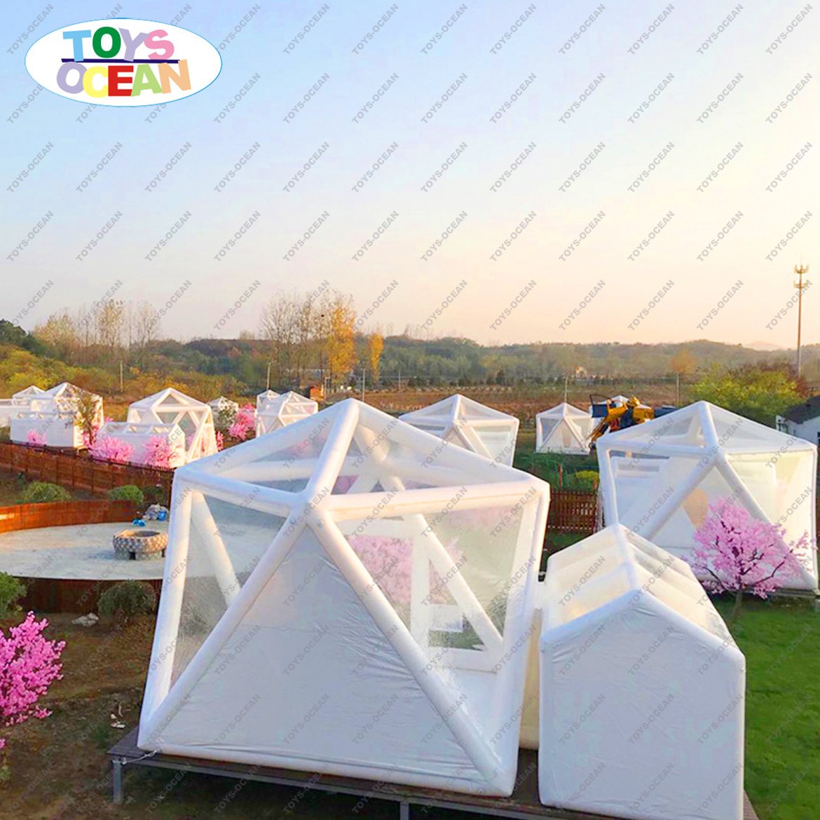 clear bubble house inflatable Jungle Lodge Ubud igloo bubble lodge PVC Camping hotel tent Inflatable Bubble tent