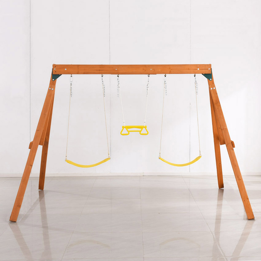 Newly design children swing playground, kids interesting swing outdoor Outdoor Double Seat Garden Furniture