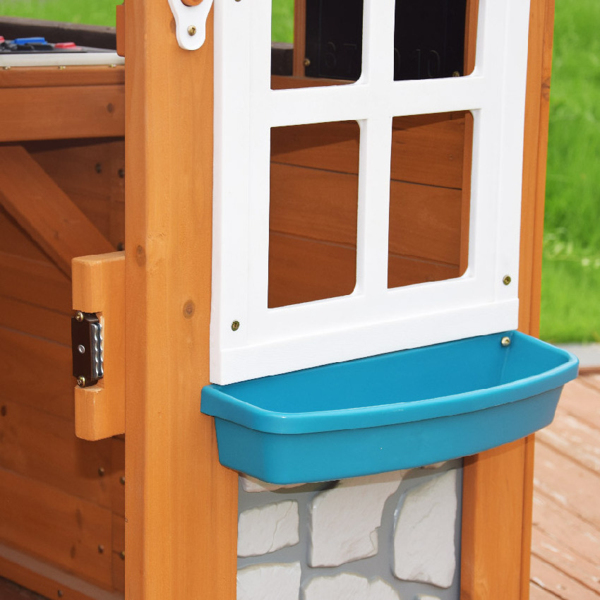 Outdoor Role Play house wooden doll houses Movable houses wholesale kids outdoor cubby playhouse Children Outdoor Wo