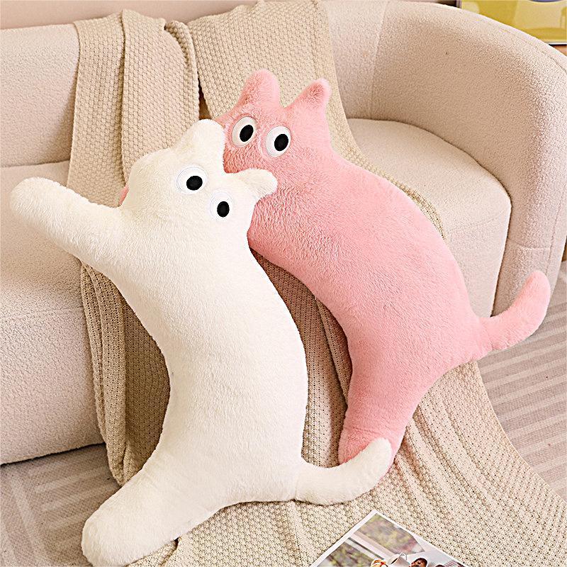 Wholesale 95 cm Lovely Cat Stuffed Plushie Dolls Pillow for Sleeping Home Decorations Cute Animal Cat Plush Toy