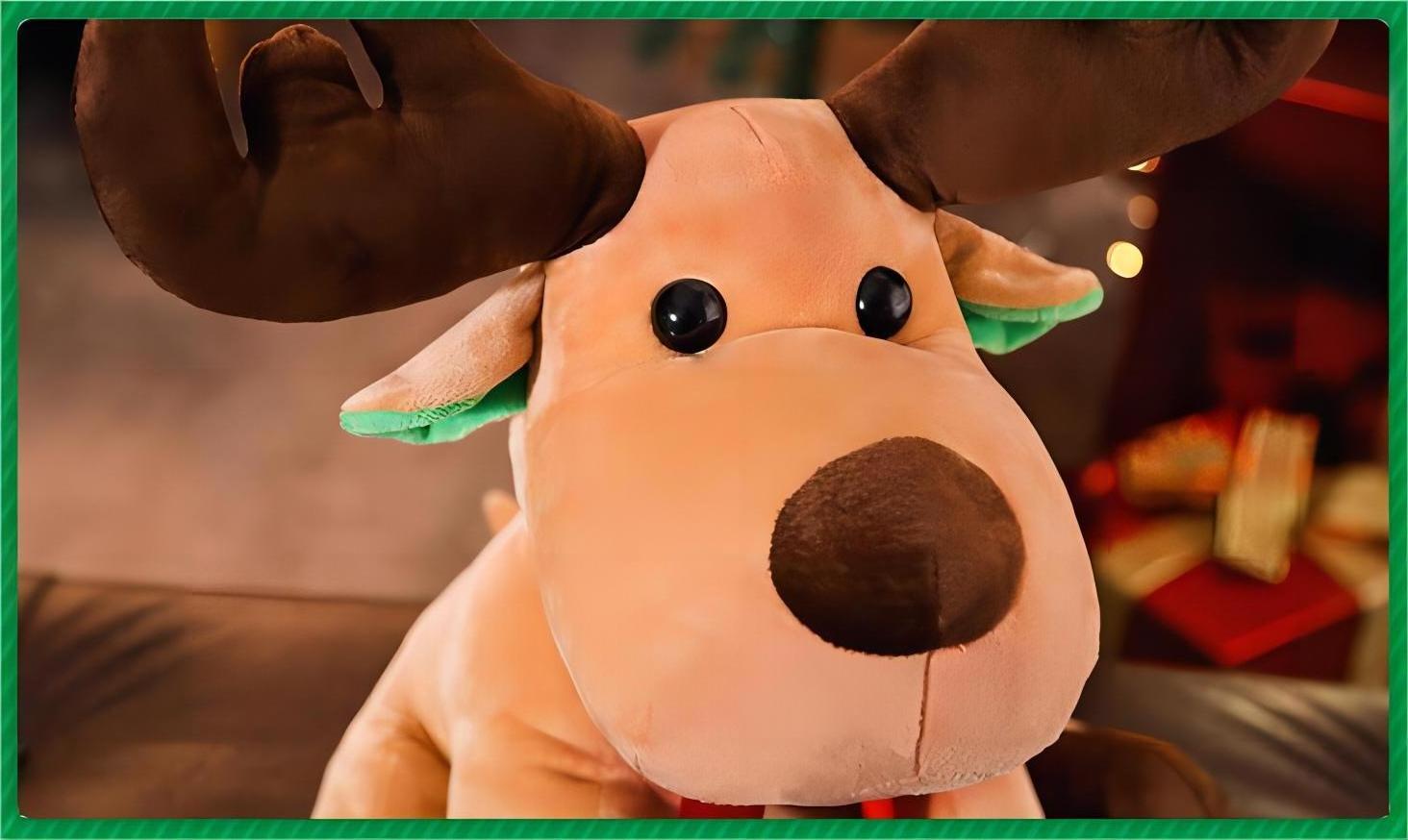 Custom Cute Reindeer Plush Toys/Christmas Elk/Children Xmas Soft Stuffed Animal Toys for Kids 25/35/45 cm