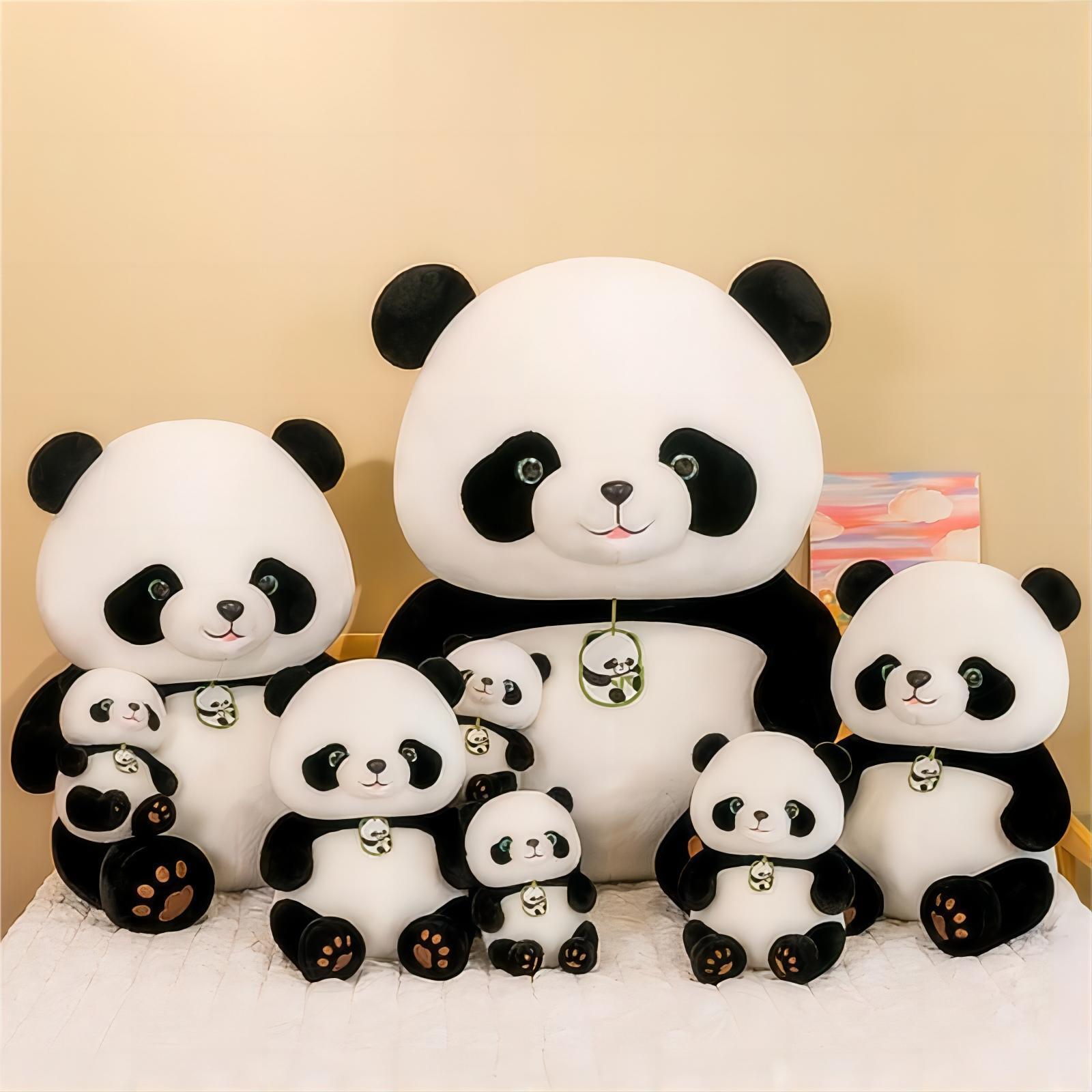 Wholesale Cute Giant Panda Long Plush Animal Doll Girls Gifts Xmas Birthday Panda Plush Pillow Doll