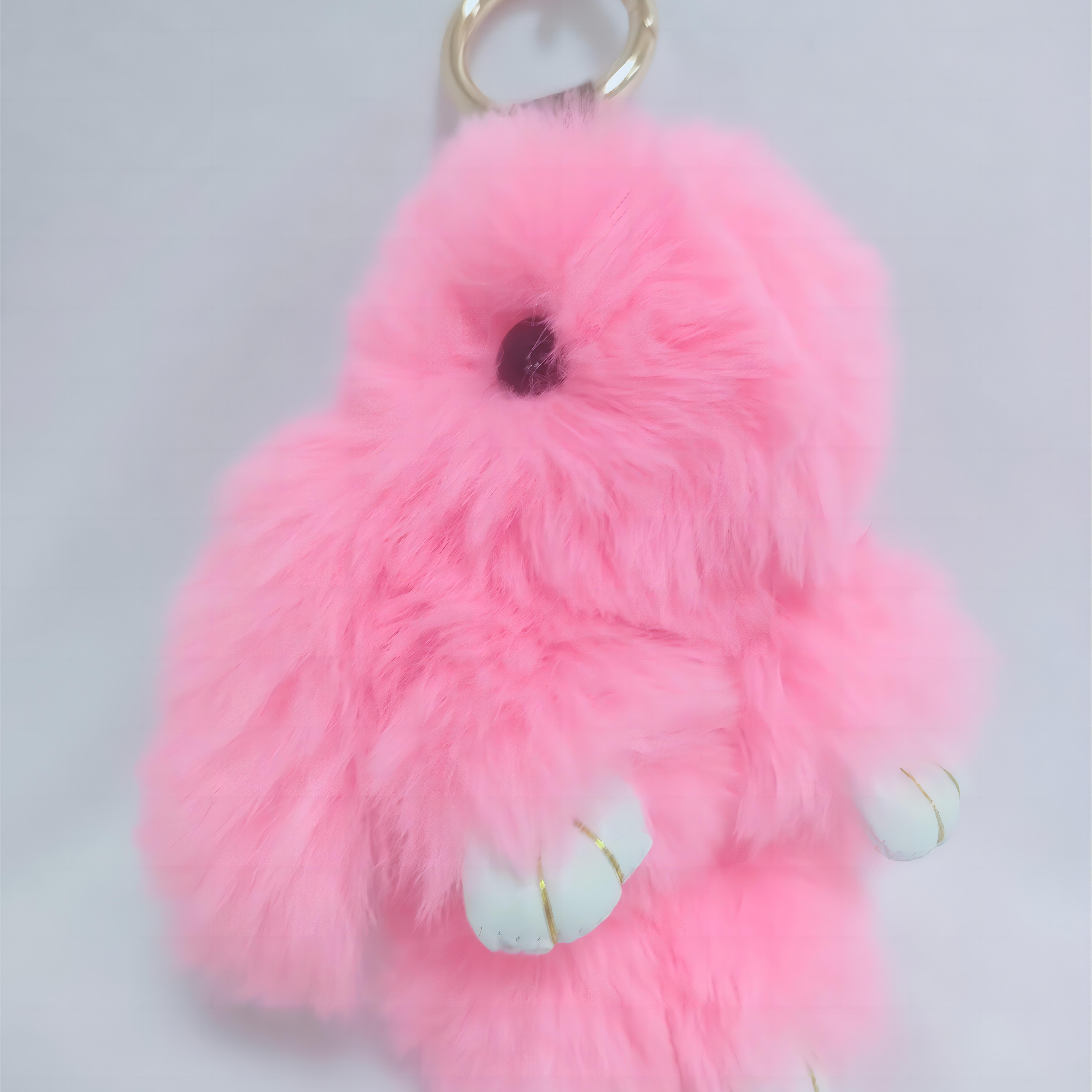 Bunny Doll Keychain Car keyring  Rabbit Fluffy Keychain