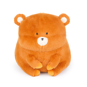 Orange plush toy Cute plush dolls that can be customized Slightly chubby bear doll Birthday Gifts for Kids