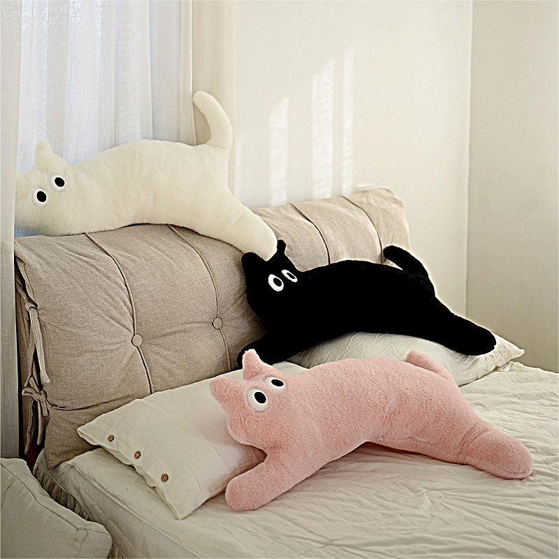 Wholesale 95 cm Lovely Cat Stuffed Plushie Dolls Pillow for Sleeping Home Decorations Cute Animal Cat Plush Toy