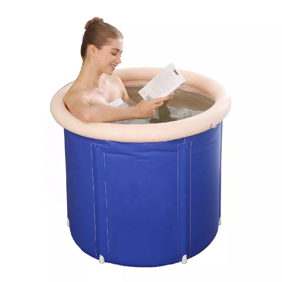 Folding Bathtub Apartment household Adult Bath Barrel Thickening Folding Inflatable Bucket ice Bath Bucket