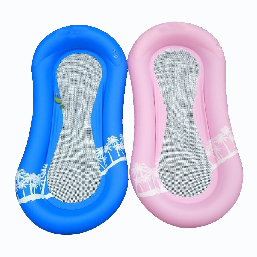 Wholesale Oval water hammock ,inflatable float mesh lounge