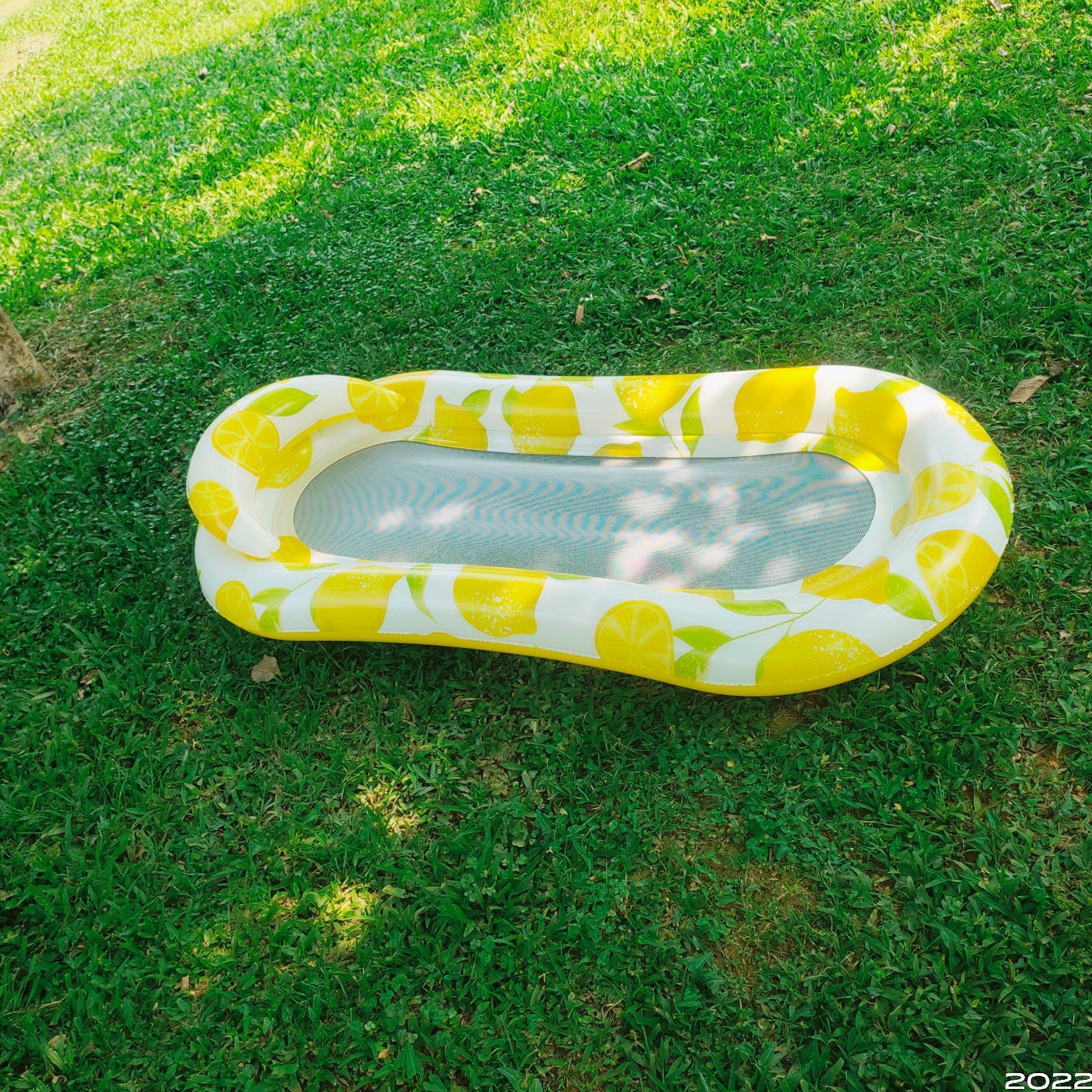 Inflatable beach mat Water pool Floating New lemon design Bed Raft Chair Hammock for Adult Kids