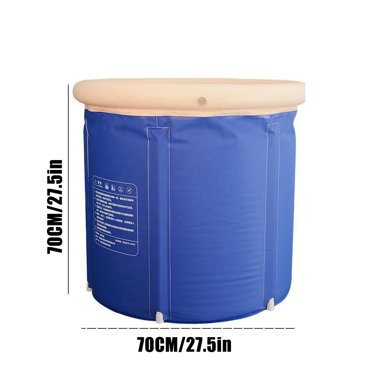 Folding Bathtub Apartment household Adult Bath Barrel Thickening Folding Inflatable Bucket ice Bath Bucket