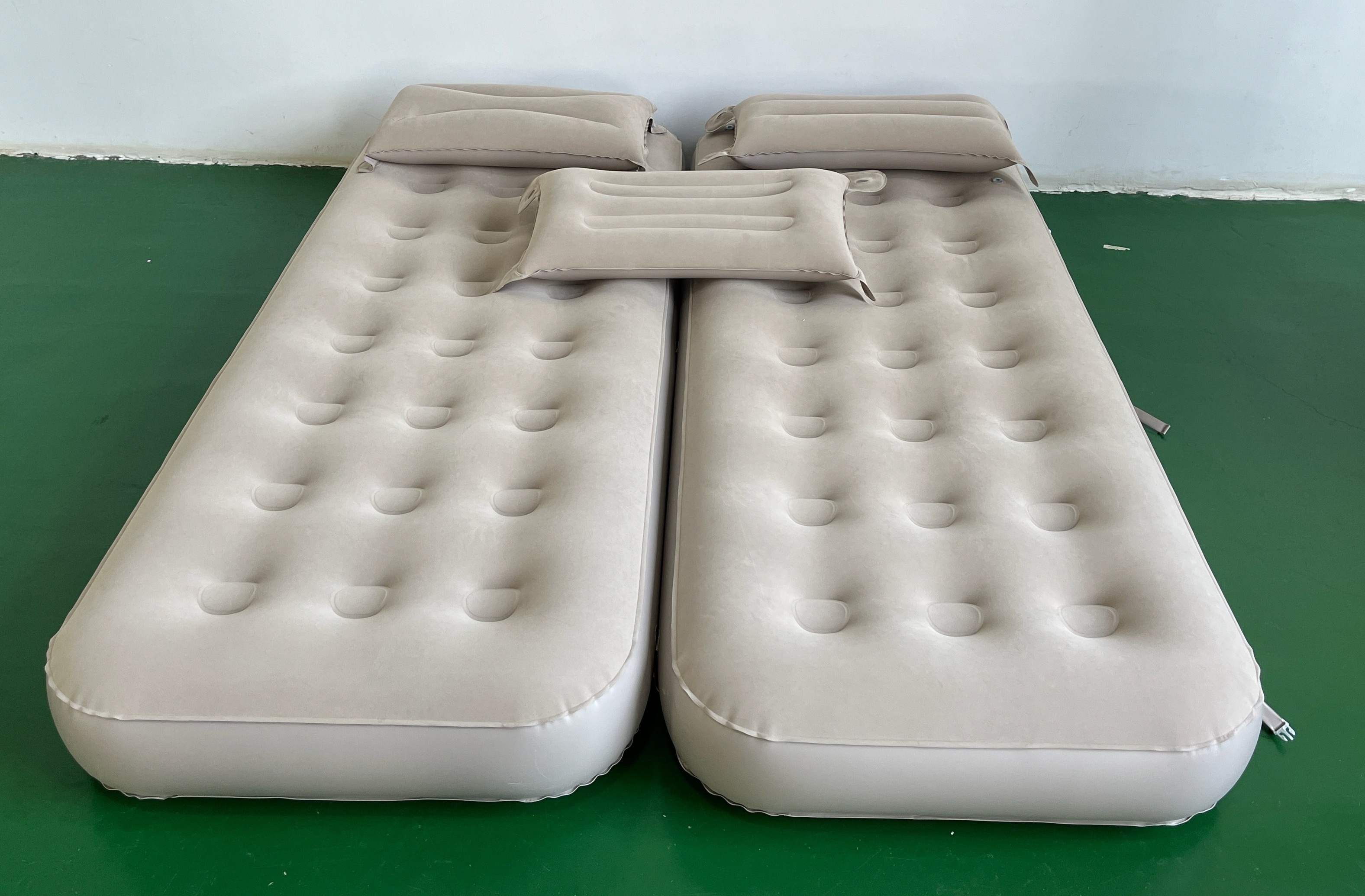 Double Height Inflatable Mattress waterproof blow up mattress built-in pump inflates mattress  for Camping Home Portable Travel