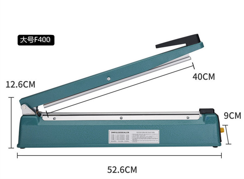 JInan Halo Hand Sealer 300mm Nylon Plastic Bags Sealer Impulse Sealer Hand Heat sealing machine