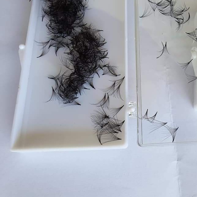 High quality Russian volume 0.05 0.07 eyelash  fanning lashes bulk from Vietnam