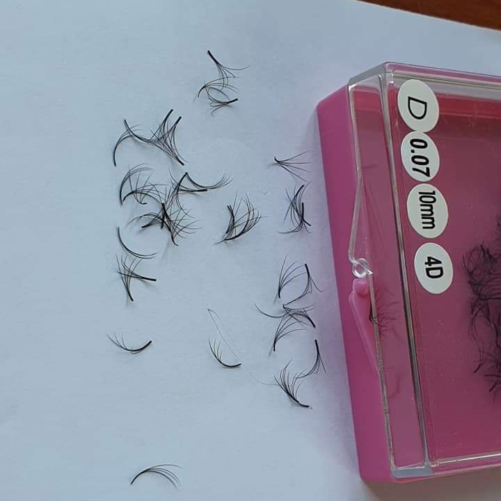 Prefanned lashes 0.07 0.10  heat bonded 3D 4D 5D volume 0.12/0.10/0.15/0.05, C/D, 8-15mm premade eyelashes