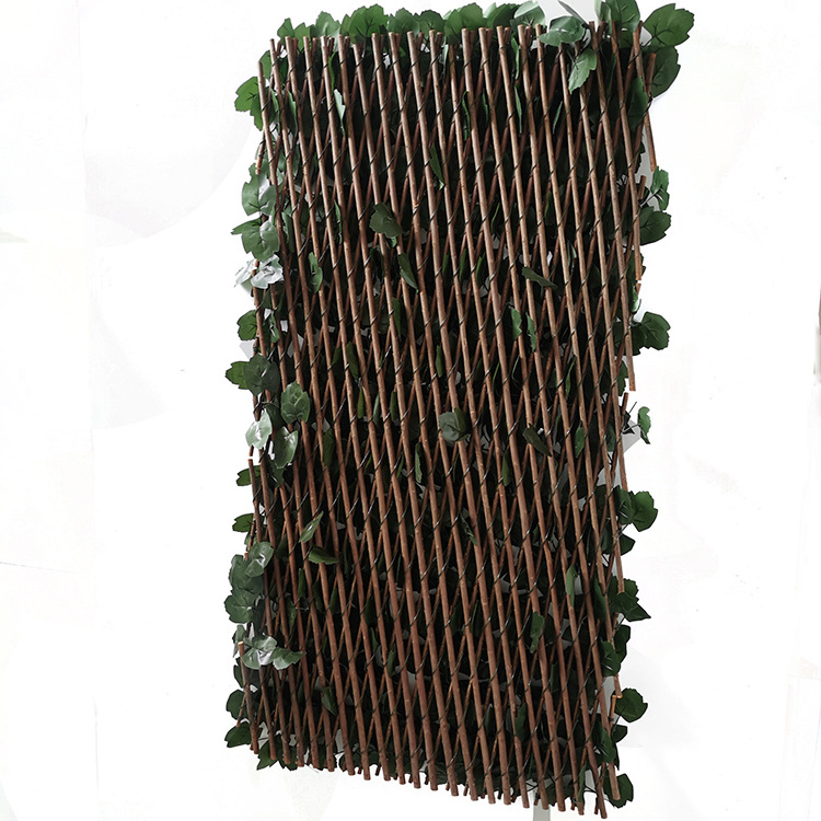 1m*2m Willow Expandable Trellis Hedge Artificial IVY Fence Screening Garden Fencing