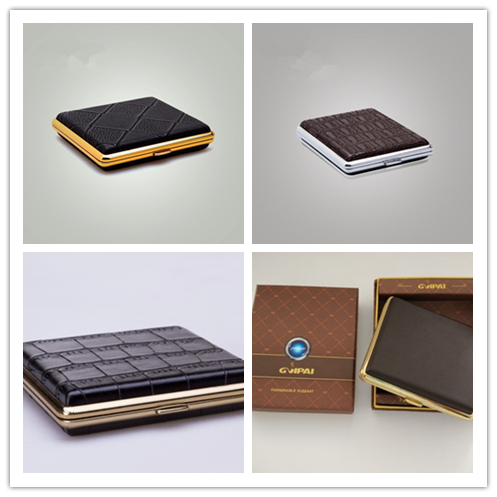 High Quality PU Leather Cigarettes Cases Box  Tobacco Holder for 20/18/16/14 Cigarettes