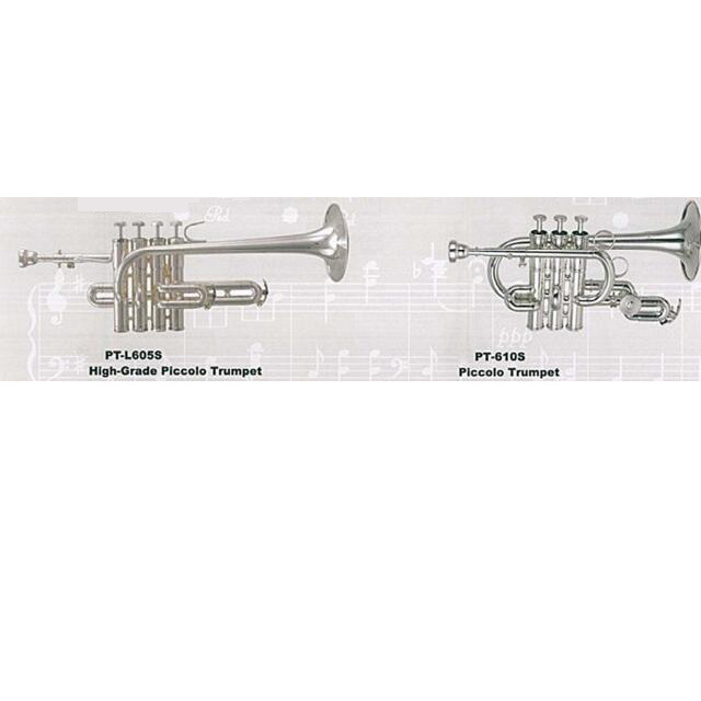 High-grade piccolo trumpet PT-L605S silver plated bb key FOR BEGINNER/STUDENT BEST COST PERFORMANCE PROFESSIONAL