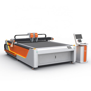 High efficiency double head vibration knife cutting machine digital cutter with safety device with good price