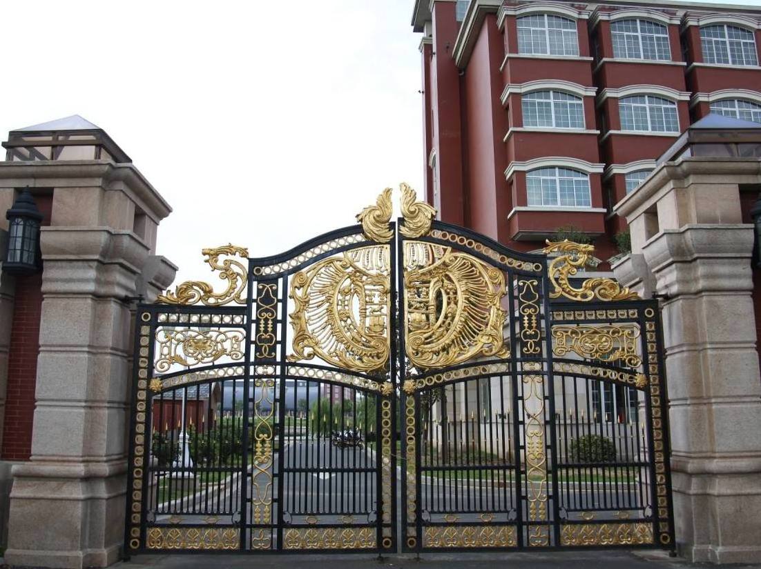 Double Swing Decorative interior door iron gate designs for villa