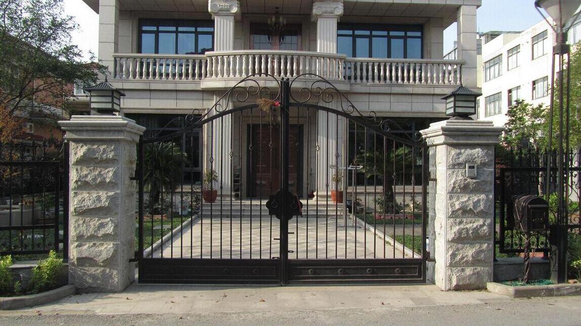 Double Swing Decorative interior door iron gate designs for villa