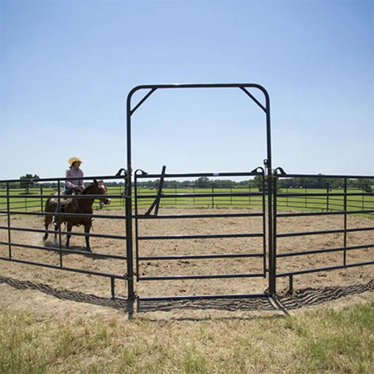 USA 12ft Powder Coated Round Pen Ranch Horse Cattle Livestock Corral Panels