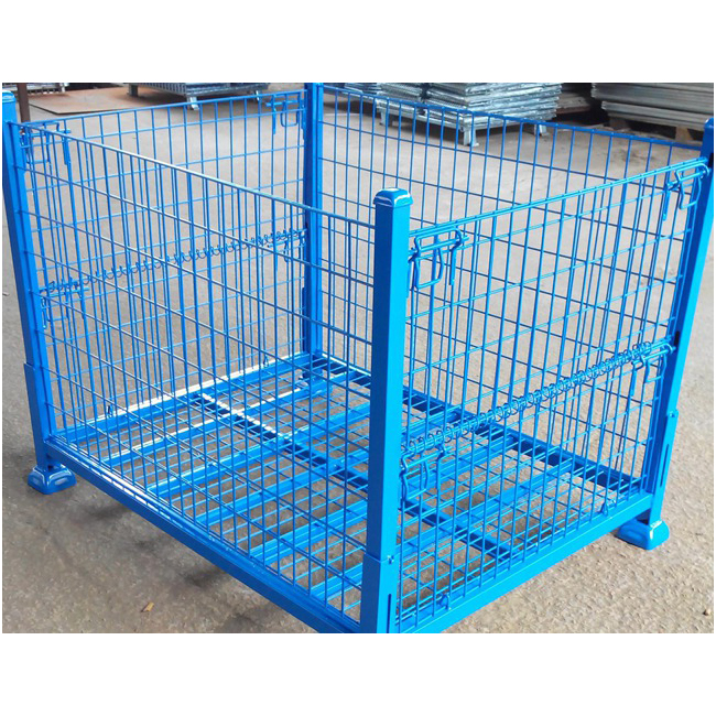 Customized Sizes Powder Coated metal shipping crates for Warehouse