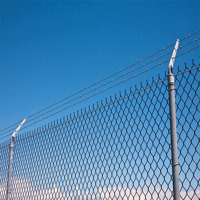 v shaped barbed wire extension arm for chain link fence