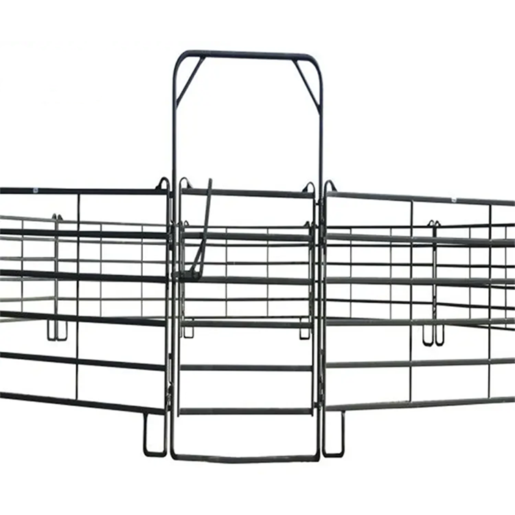 Most Used Galvanized Iron Stable Metal Fence Panels Livestock Corral Horse Fence Panels