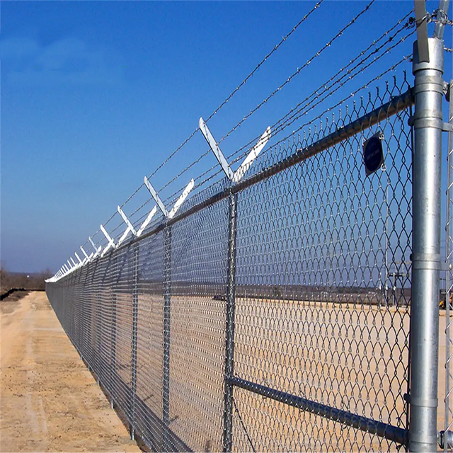 v shaped barbed wire extension arm for chain link fence