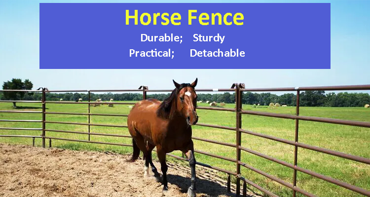 Most Used Galvanized Iron Stable Metal Fence Panels Livestock Corral Horse Fence Panels