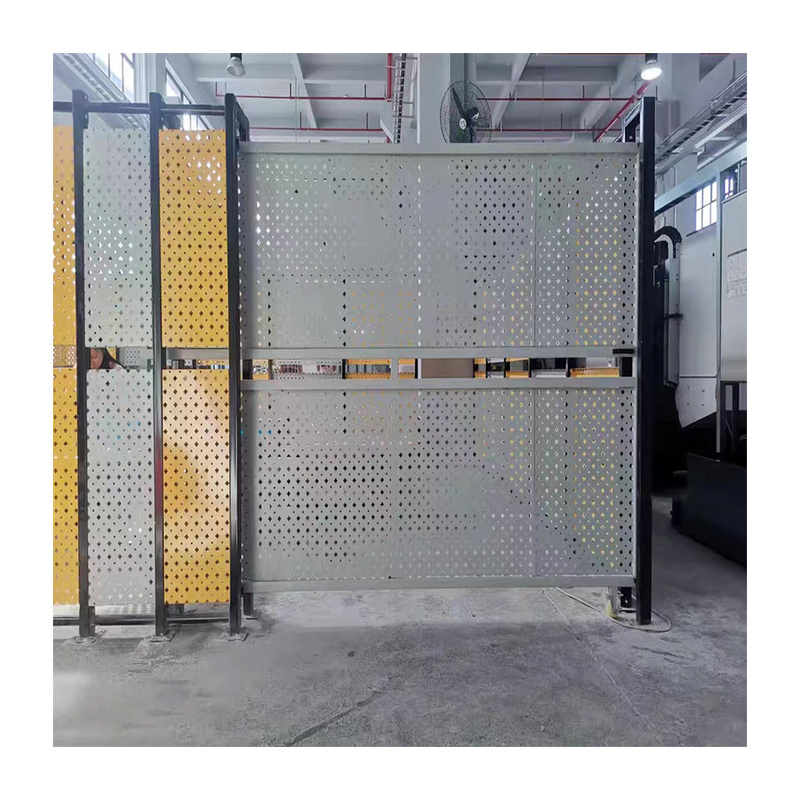 customized factory Protection Low Carbon Steel perforated board warehouse fence