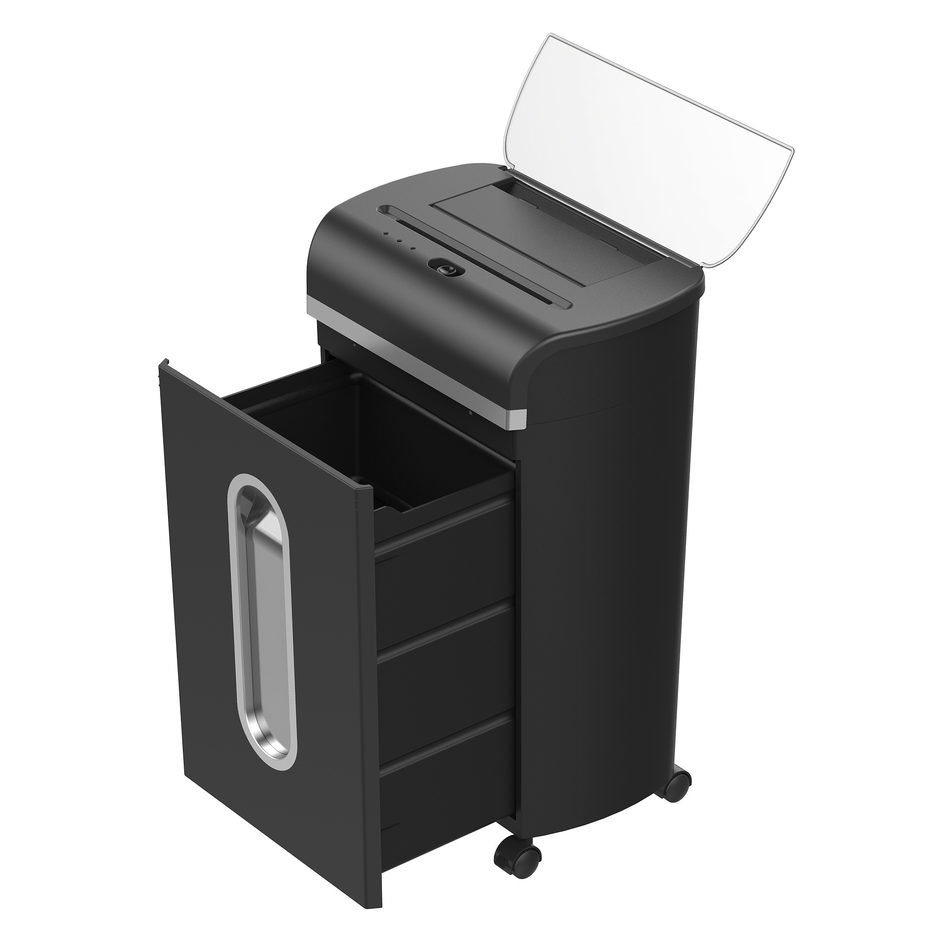 A120D-21L Mini Cross Cut Auto Feed Paper Shredder 2020 Shredders Model for Office Electricity 5x10 Mm Support 358x235x570 Mm 120