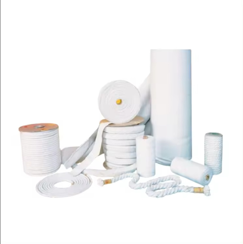 Refractory ceramic fiber textile Hot Sale Customized ceramic fiber thread yarn Tape Cloth Rope