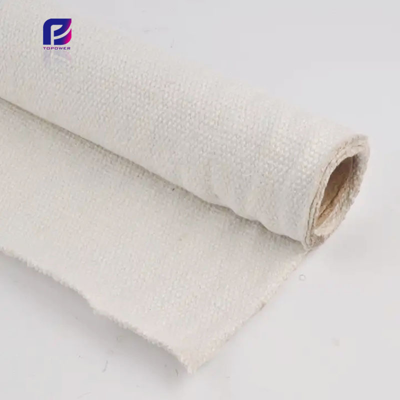 1260 degree aluminum silicate fibre cloth Fireproof high temperature Ceramic Fiber clothing for furnace insulation