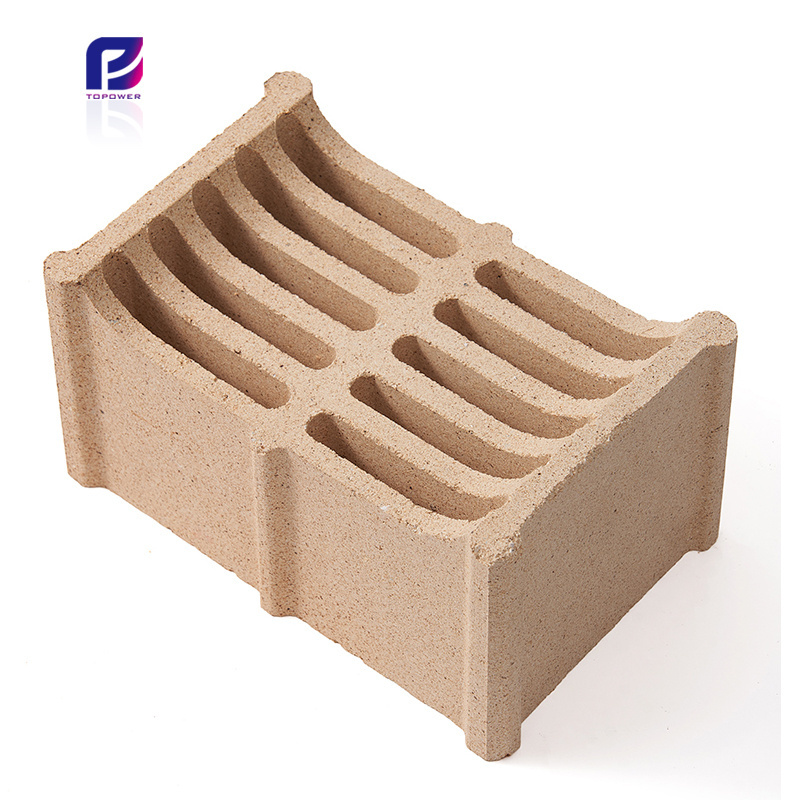 Thermal conductivity grille refractory clay bricks sk32 sk34 fireclay refractories chimney blocks