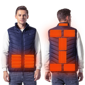 Heated Gilet Chauffant Factory Directly Mens Women Unisex Warming Winter Usb Thermal Heated Utility Vest Jacket