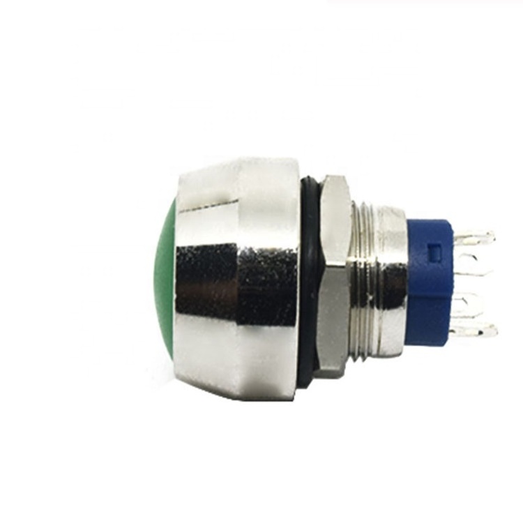 12mm Metal Push Button Switch Round Head Switch with 12V led illuminated on off momentary switch pushbutton