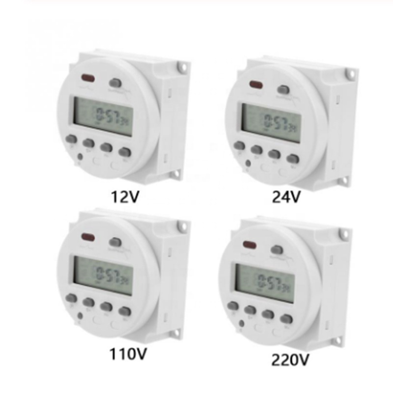 Mini Digital Timer CN102A Digital LCD Electronic Timer Cycle Countdown Time Control Switch 12V/24V/110V/220V Cycle Timer Relay